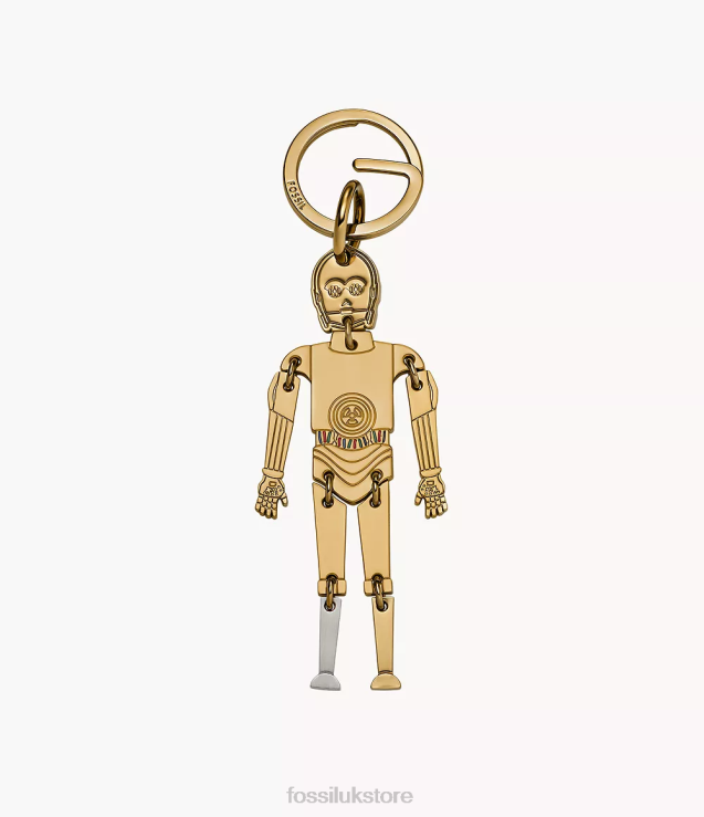 Accessory 2N02H2009 Gold Men Fossil Star Wars C-3PO Keyfob