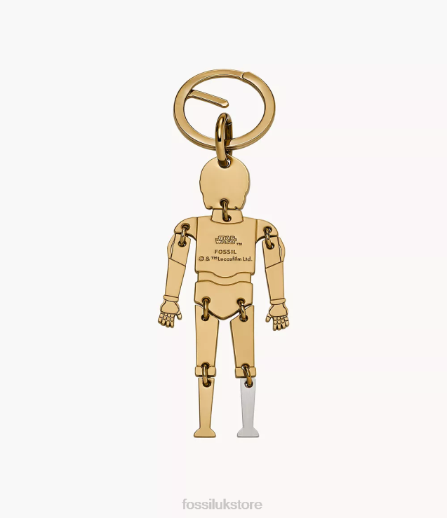 Accessory 2N02H2009 Gold Men Fossil Star Wars C-3PO Keyfob