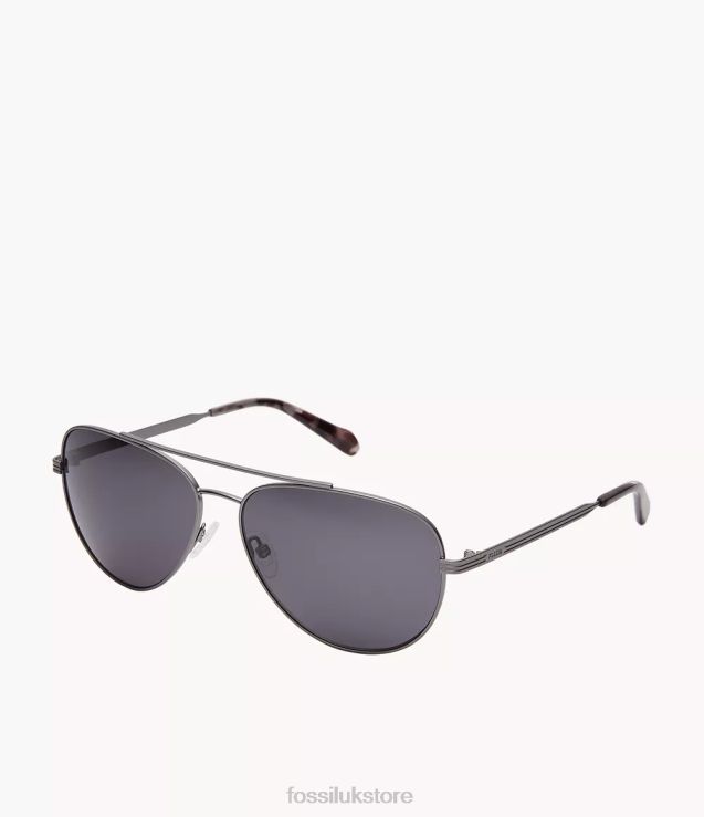 Accessory 2N02H2038 Gray Men Fossil Langley Aviator Sunglasses