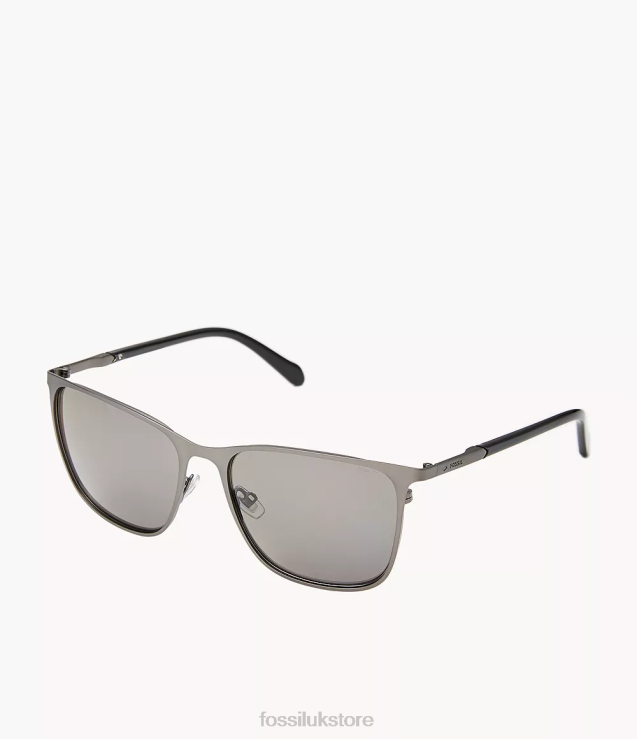 Accessory 2N02H2054 Gray Men Fossil Linus Rectangle Sunglasses
