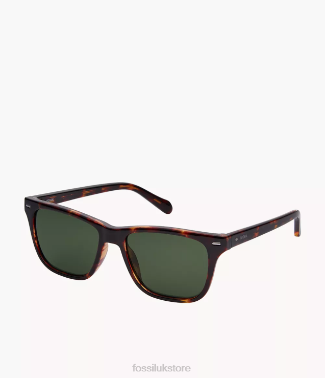 Accessory 2N02H2060 Green Men Fossil Wells Rectangle Sunglasses