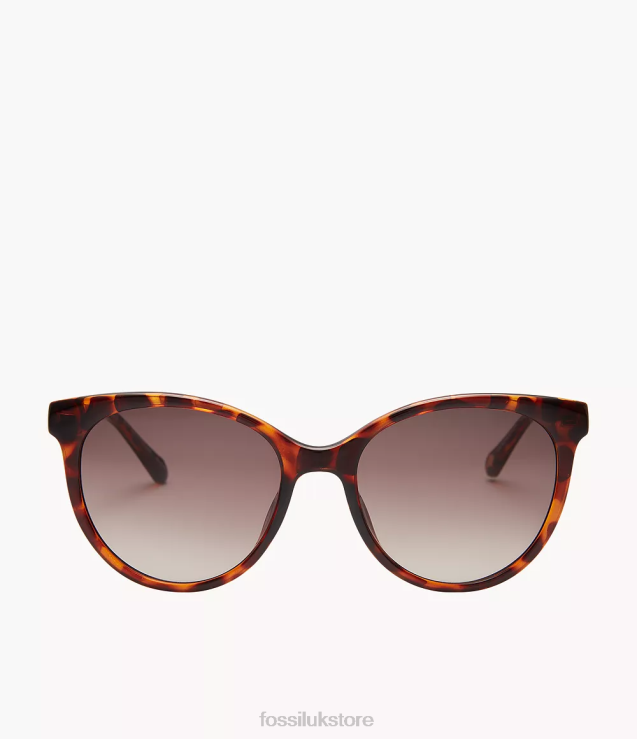 Accessory 2N02H1976 Brown Women Fossil Rileigh Round Sunglasses