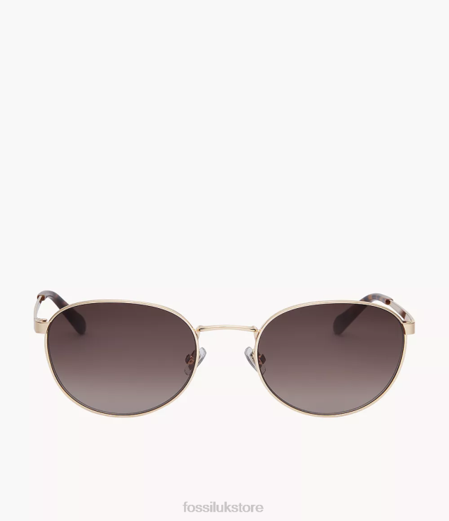 Accessory 2N02H1992 Brown Women Fossil Winnie Round Sunglasses