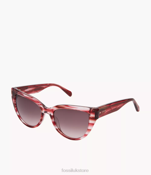 Accessory 2N02H2000 Burgundy Women Fossil Norah Cat Eye Sunglasses