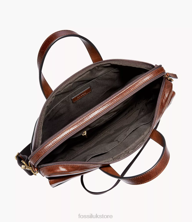 Bag 2N02H1635 Dark Brown Men Fossil Miles Work Bag