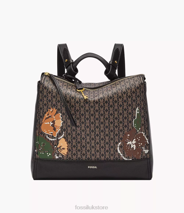 Bag 2N02H449 Black Women Fossil Elina Small Convertible Backpack