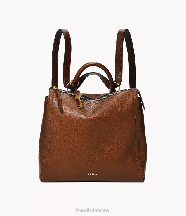 Bag 2N02H490 Brown Women Fossil Parker Convertible Small Backpack