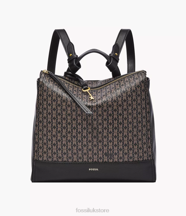 Bag 2N02H689 Black Women Fossil Elina Convertible Small Backpack