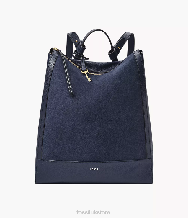 Bag 2N02H726 Navy Women Fossil Elina Convertible Backpack