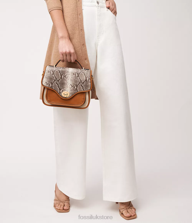 Bag 2N02H303 Stripes Women Fossil Heritage Top Handle Crossbody