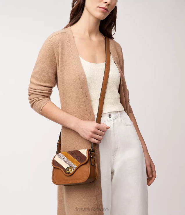 Bag 2N02H313 Multi Women Fossil Heritage Mini Flap Crossbody