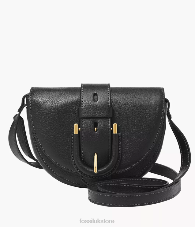 Bag 2N02H324 Black Women Fossil Harwell Small Flap Crossbody