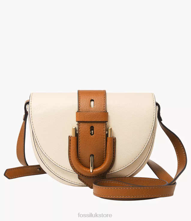 Bag 2N02H327 White Women Fossil Harwell Small Flap Crossbody