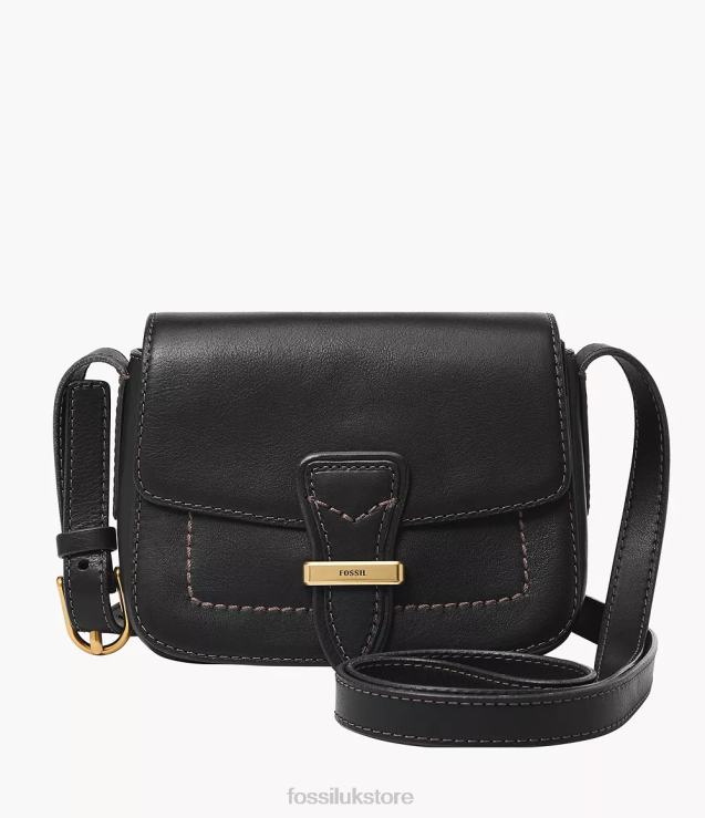 Bag 2N02H341 Black Women Fossil Tremont Small Flap Crossbody