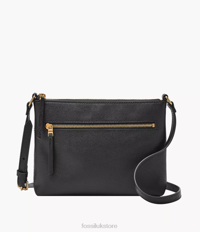 Bag 2N02H419 Black Women Fossil Fiona Small E/W Crossbody