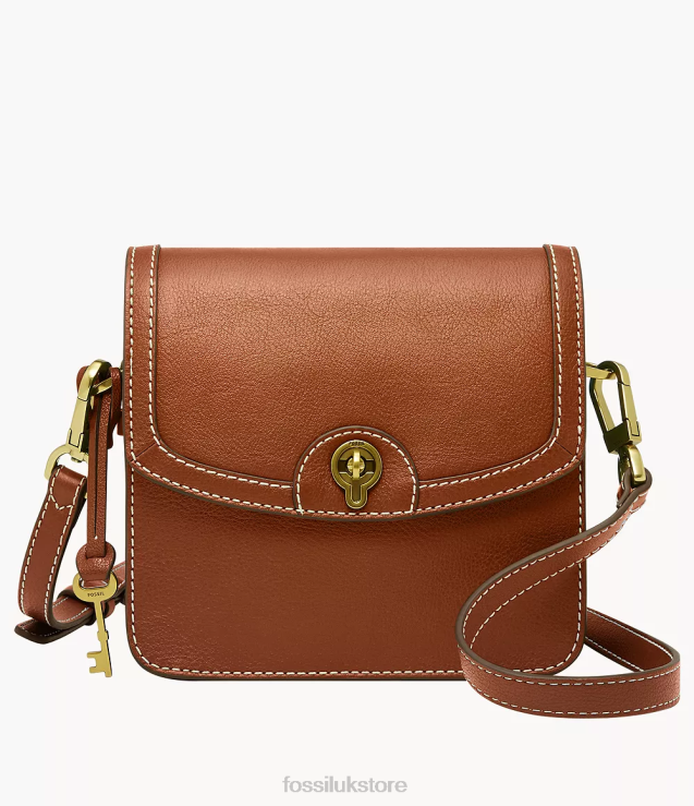 Bag 2N02H438 Brown Women Fossil Ainsley Small Flap Crossbody