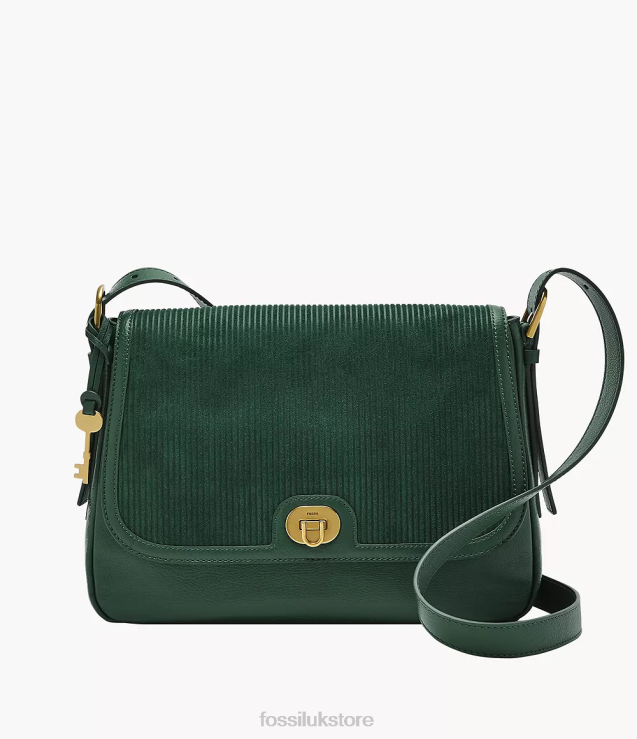 Bag 2N02H454 Green Women Fossil Harper Large Flap Crossbody