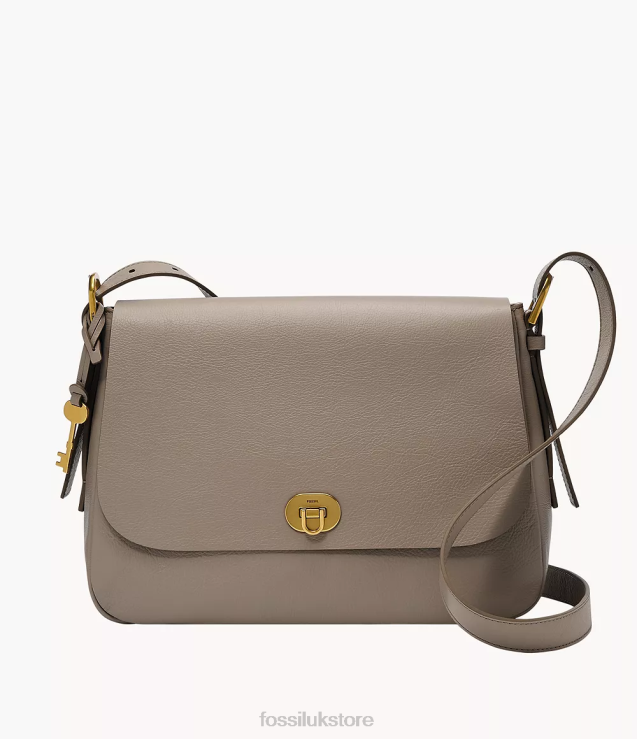 Bag 2N02H468 Gray Women Fossil Harper Large Flap Crossbody