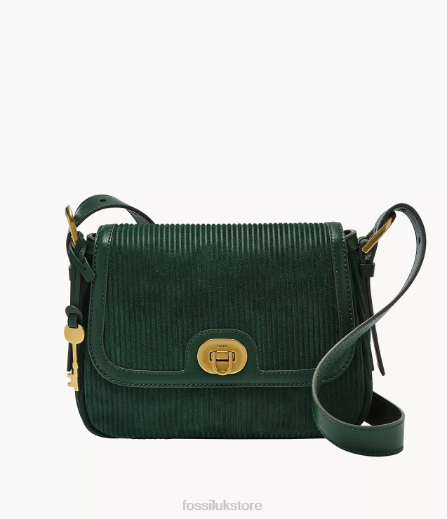 Bag 2N02H489 Green Women Fossil Harper Small Flap Crossbody