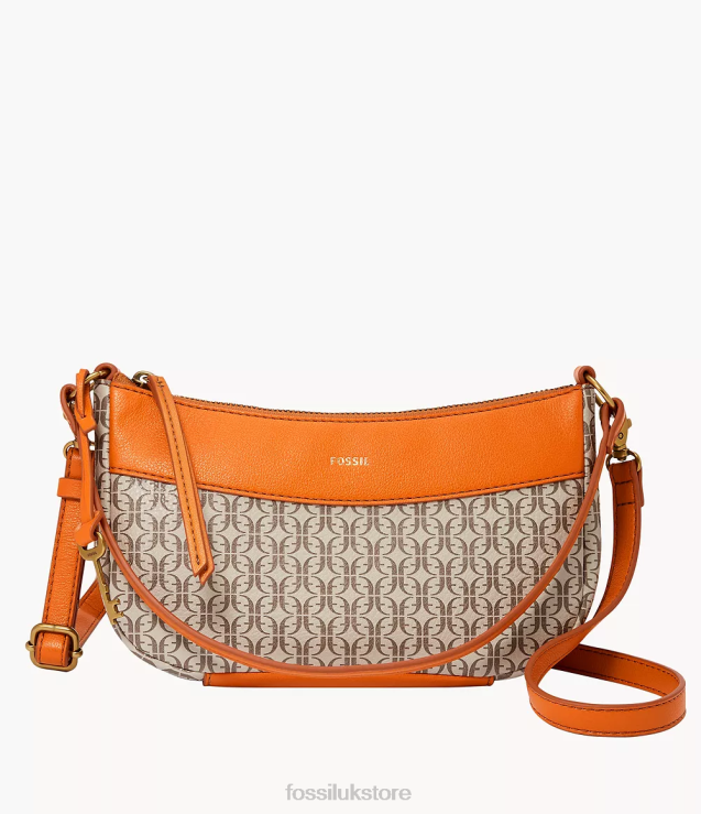 Bag 2N02H508 Orange Women Fossil Skylar Baguette