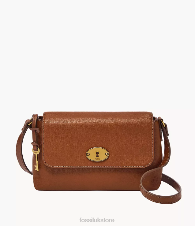Bag 2N02H566 Brown Women Fossil Gabriella Small Flap Crossbody