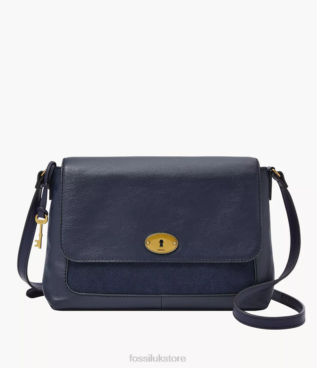 Bag 2N02H579 Navy Women Fossil Gabriella Flap Crossbody