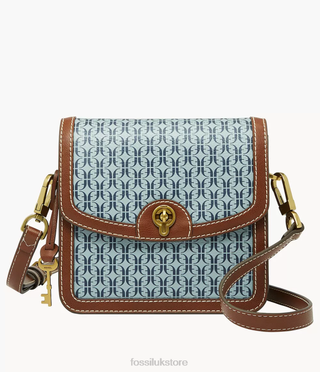 Bag 2N02H580 Blue Women Fossil Ainsley Small Flap Crossbody