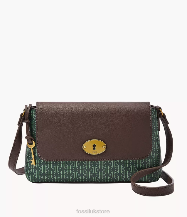 Bag 2N02H616 Green Women Fossil Gabriella Small Flap Crossbody