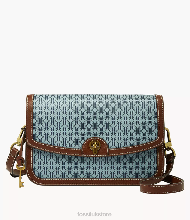 Bag 2N02H634 Blue Women Fossil Ainsley Flap Crossbody