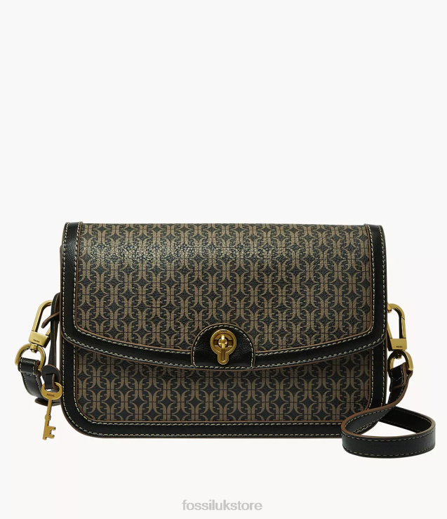 Bag 2N02H641 Black Women Fossil Ainsley Flap Crossbody