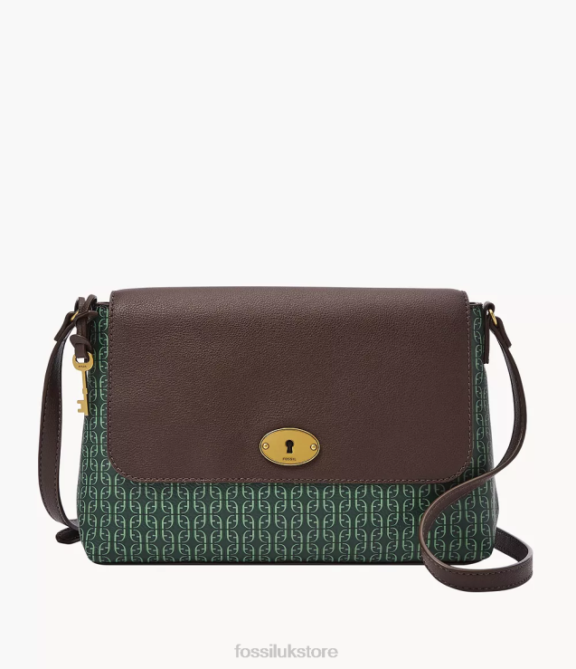 Bag 2N02H706 Green Women Fossil Gabriella Flap Crossbody