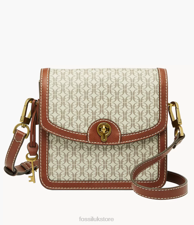 Bag 2N02H707 Light Brown Women Fossil Ainsley Small Flap Crossbody