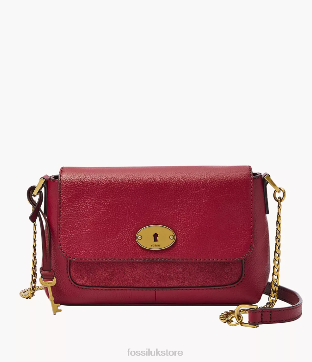 Bag 2N02H719 Red Women Fossil Gabriella Small Flap Crossbody