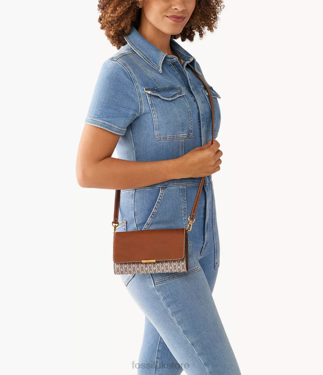 Bag 2N02H884 Light Brown Women Fossil Jori Wallet Crossbody