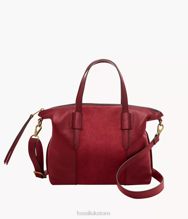 Bag 2N02H605 Red Women Fossil Skylar Satchel