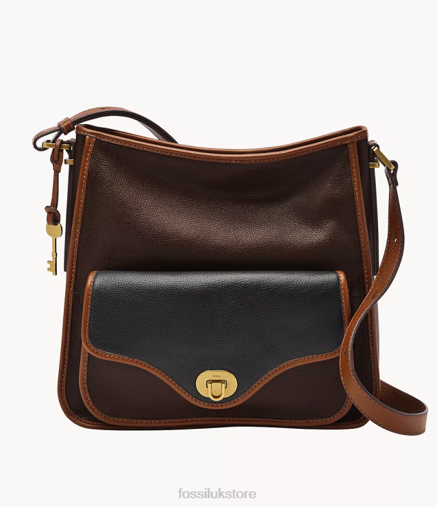 Bag 2N02H423 Dark Brown Women Fossil Heritage Hobo