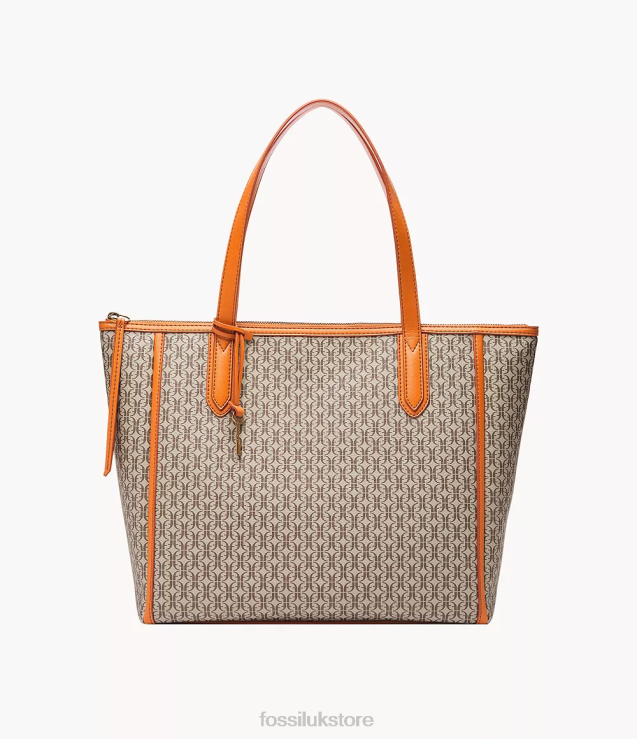 Bag 2N02H596 Orange Women Fossil Sydney Tote