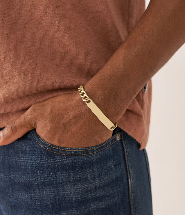 Jewelry 2N02H1846 Gold-Tone Men Fossil Drew Stainless Steel Chain Bracelet