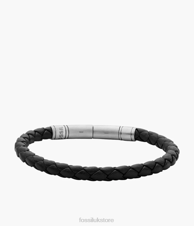 Jewelry 2N02H1862 Brown Men Fossil Vintage Casual Braided Leather Bracelet