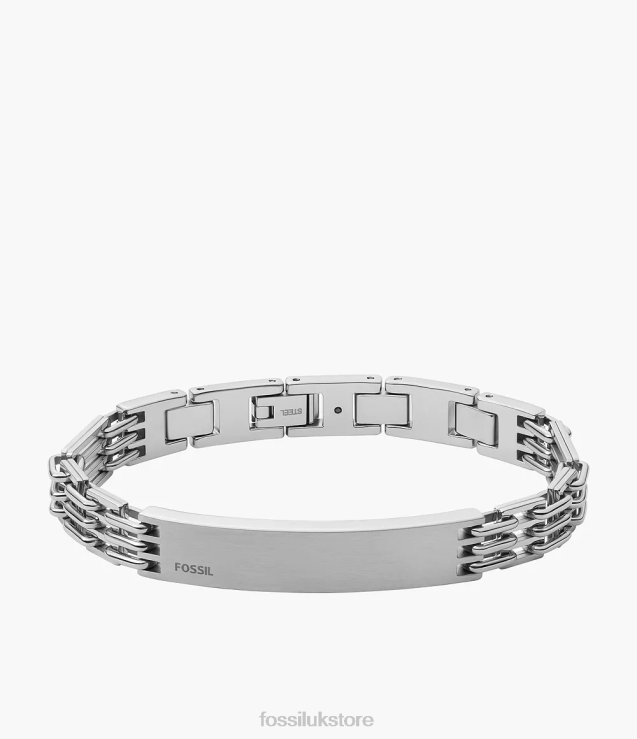Jewelry 2N02H1883 Silver-Tone Men Fossil Stainless Steel Chain Bracelet