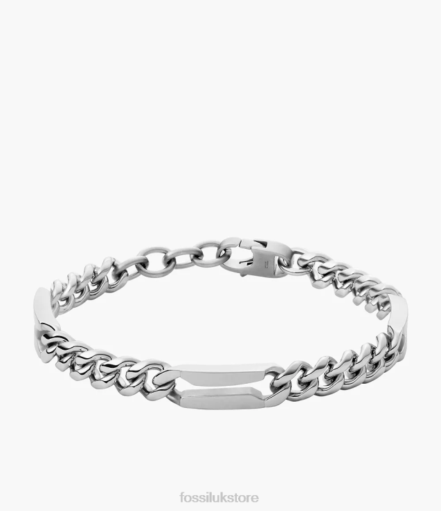 Jewelry 2N02H1899 Silver-Tone Men Fossil Stainless Steel Chain Bracelet