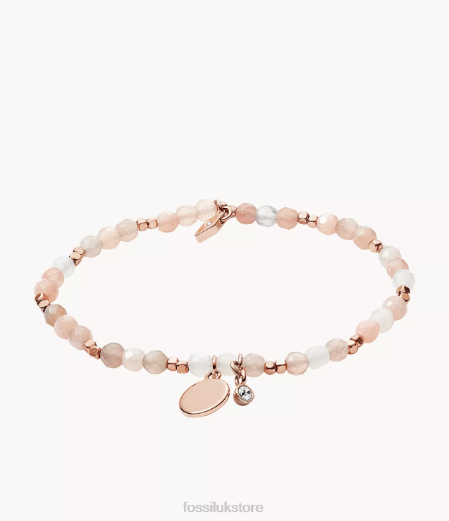 Jewelry 2N02H1007 Beige Women Fossil Georgia Moonstone Bracelet