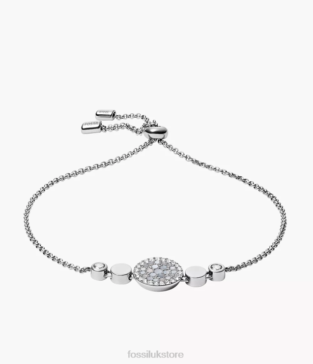 Jewelry 2N02H1013 Mother-of-Pearl Women Fossil Val Mosaic Disc Bracelet
