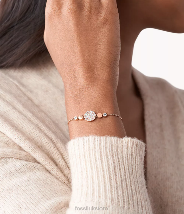 Jewelry 2N02H1017 Mother-of-Pearl Women Fossil Val Mosaic Disc Bracelet