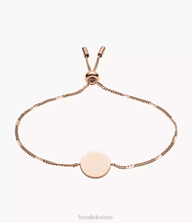 Jewelry 2N02H1018 Rose Gold-Tone Women Fossil Lane Disc Bracelet