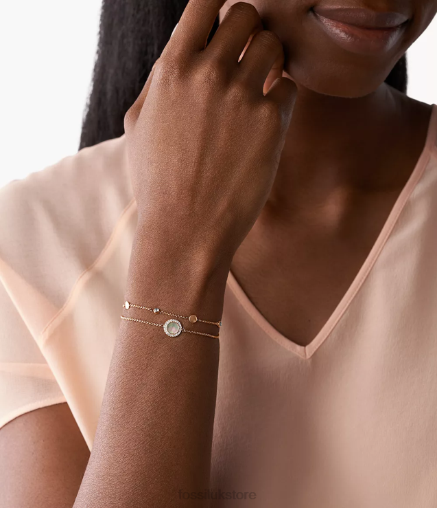 Jewelry 2N02H1020 Gray Mother-Of-Pearl Women Fossil Val Bracelet