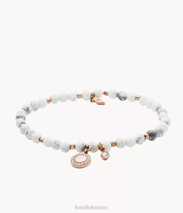 Jewelry 2N02H1021 White Women Fossil Georgia Howlite Bracelet