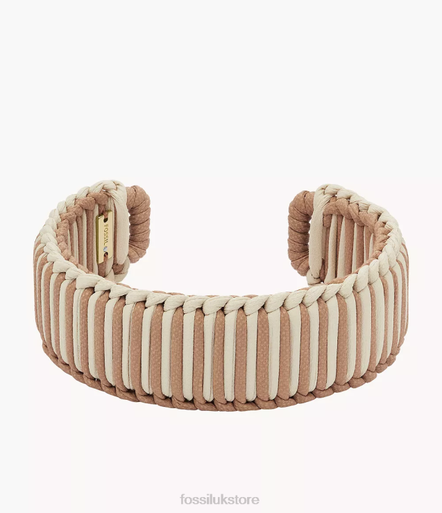 Jewelry 2N02H1023 Gold-Tone Women Fossil Summer Cuff Brass Bangle Bracelet