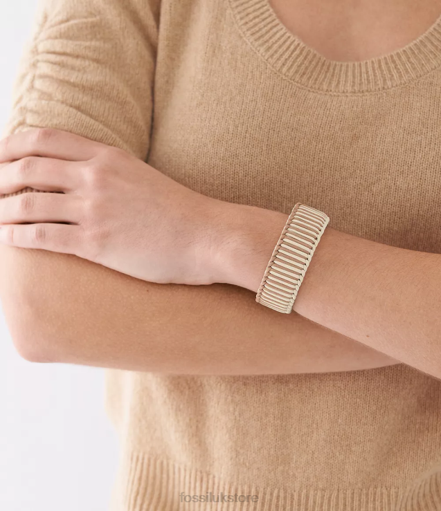 Jewelry 2N02H1023 Gold-Tone Women Fossil Summer Cuff Brass Bangle Bracelet