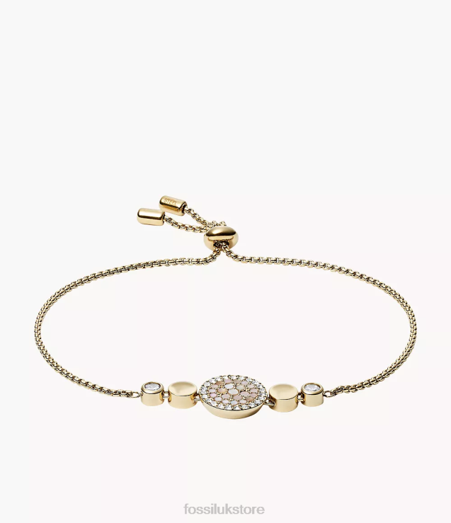 Jewelry 2N02H1027 Mother-of-Pearl Women Fossil Val Mosaic Disc Bracelet